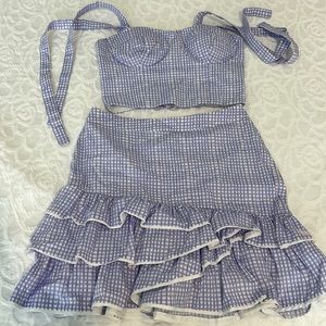 Lilly Pulitzer skirt set size 0 top and bottom